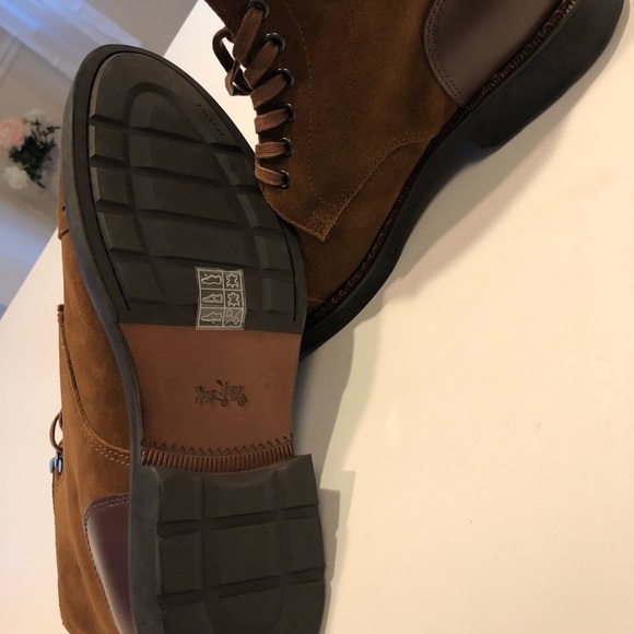 Mens Coach Bleecker cap toe Boots size 10.5&9 New! - Picture 6 of 8